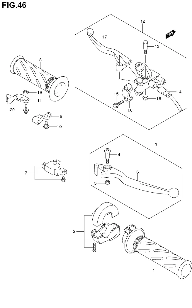 FIG.46 HANDLE LEVER