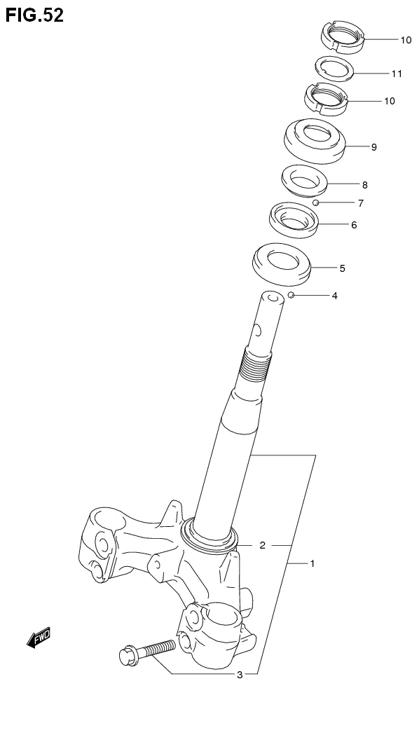 FIG.52 FRONT FORK BRACKET