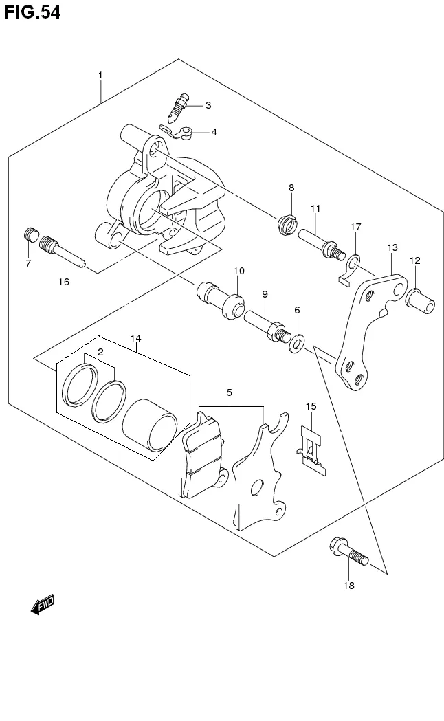 FIG.54 FRONT CALIPER