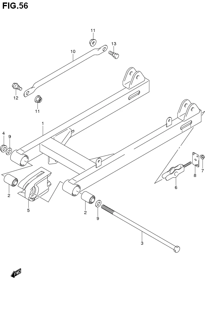 FIG.56 REAR SWINGINGARM