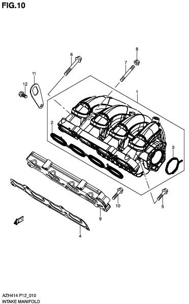 FIG.10 INTAKE MANIFOLD