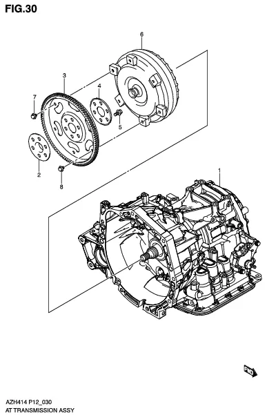FIG.30 AT TRANSMISSION ASSY (AT)