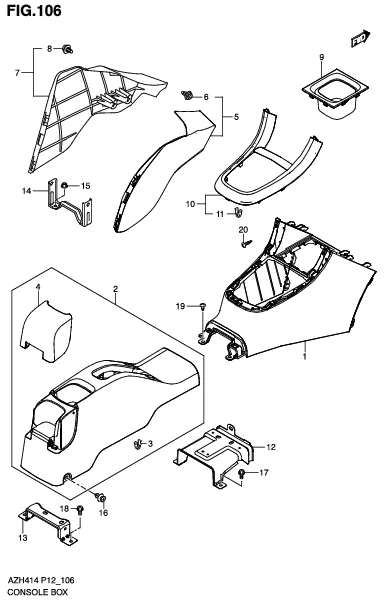 FIG.106 CONSOLE BOX