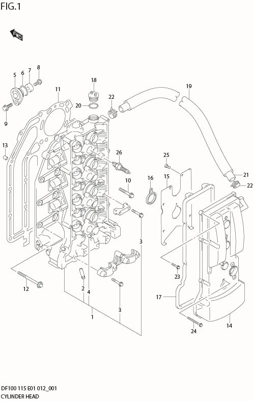 FIG 1   CYLINDER HEAD