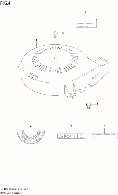 FIG 4   RING GEAR COVER (DF100T E40)