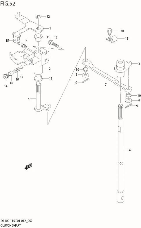 FIG 52  CLUTCH SHAFT