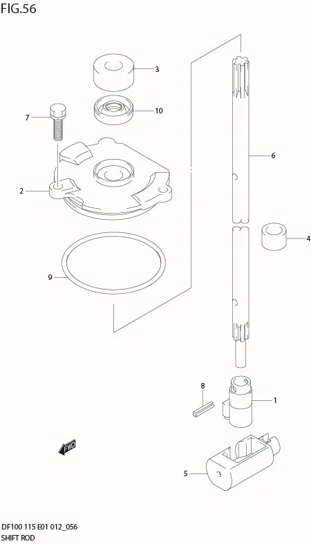 FIG 56  SHIFT ROD (DF115T E40)