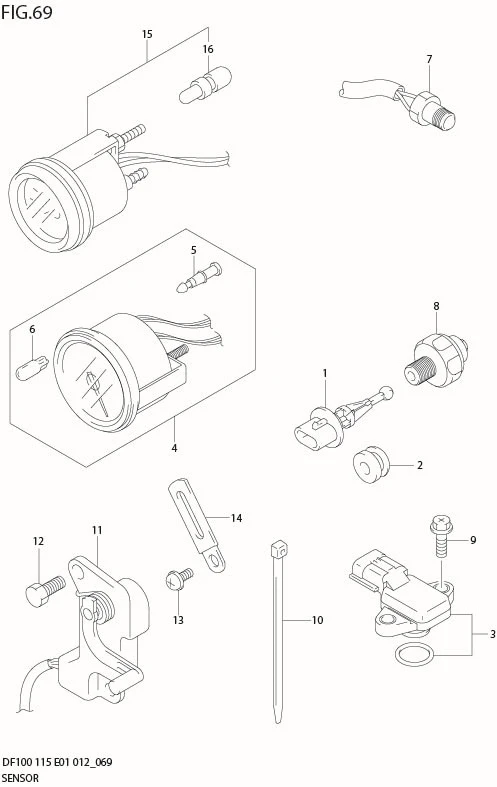 FIG 69  SENSOR (DF100T E1)