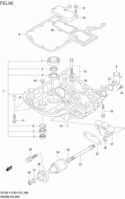 FIG 96  ENGINE HOLDER
