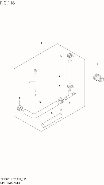 FIG 116 OPT:TRIM SENDER (DF100T E1)
