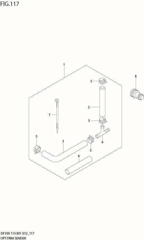 FIG 117 OPT:TRIM SENDER (DF100T E40)