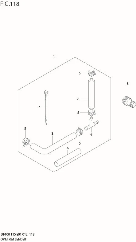 FIG 118 OPT:TRIM SENDER (DF115T E1)