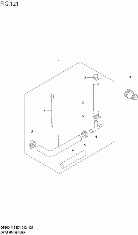 FIG 121 OPT:TRIM SENDER (DF115Z E40)