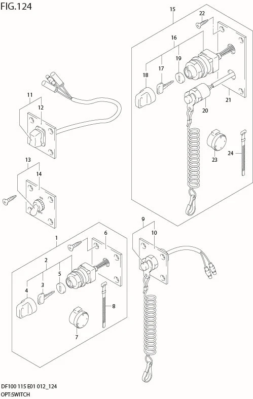 FIG 124 OPT:SWITCH (DF100T E1)