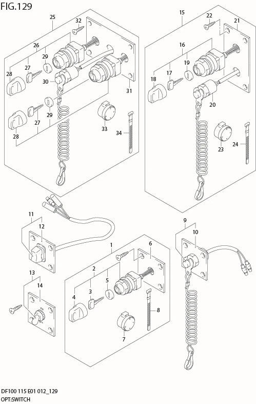 FIG 129 OPT:SWITCH (DF115Z E40)