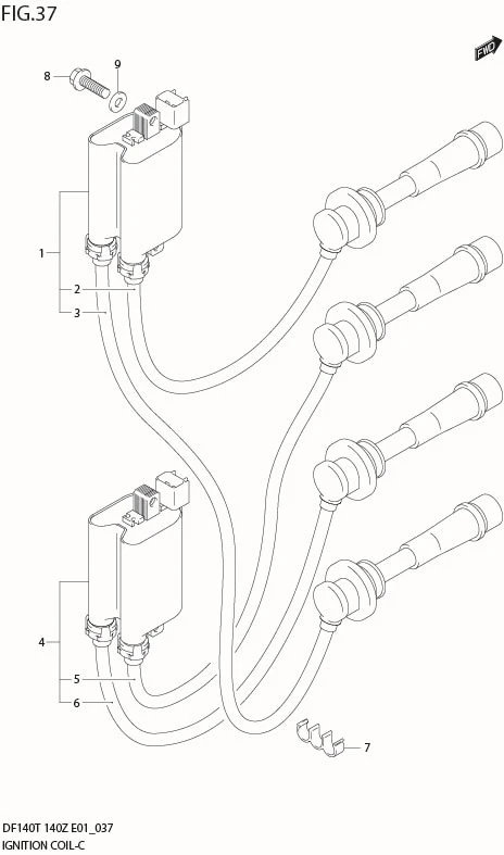 FIG 37  IGNITION COIL