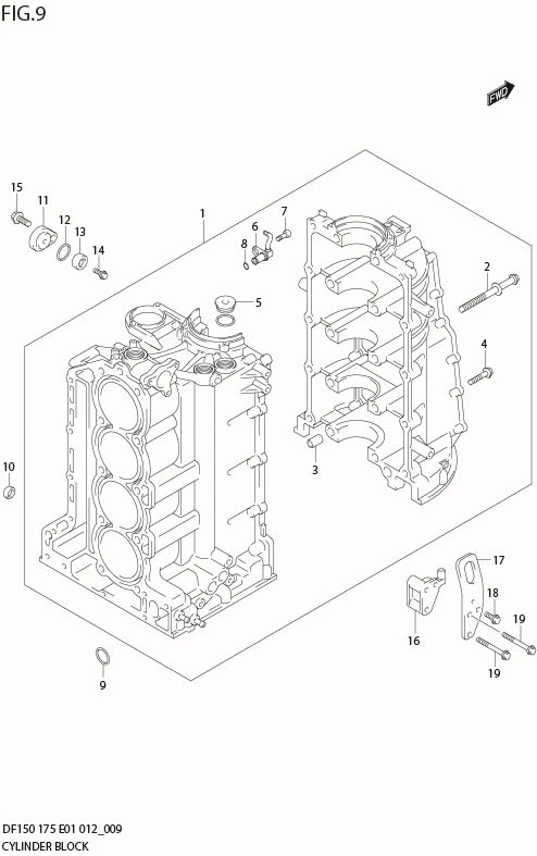 FIG 9   CYLINDER BLOCK