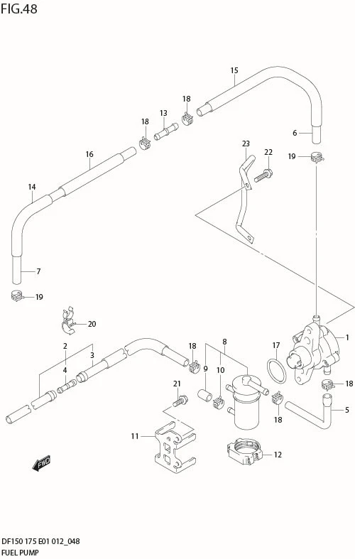 FIG 48  FUEL PUMP (DF150T E40)