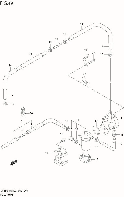 FIG 49  FUEL PUMP (DF150Z E1)