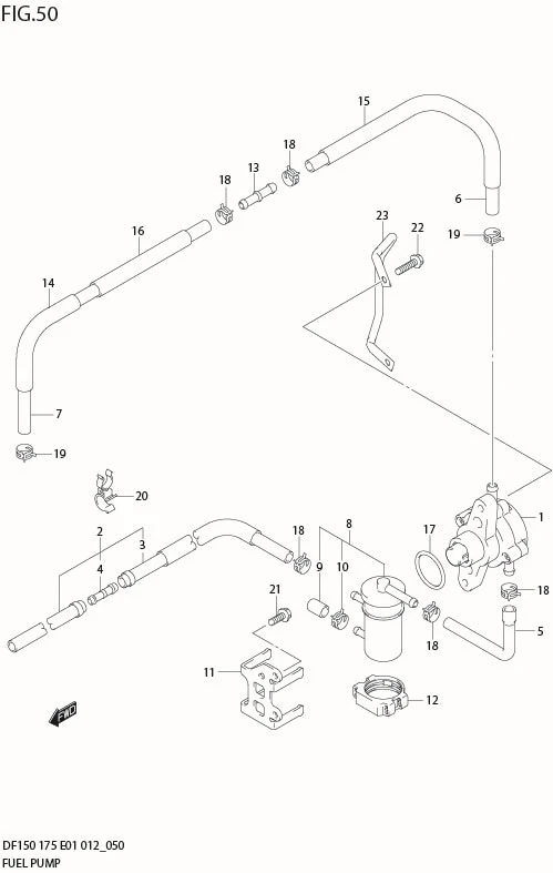 FIG 50  FUEL PUMP (DF150Z E40)
