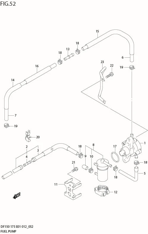 FIG 52  FUEL PUMP (DF175T E40)