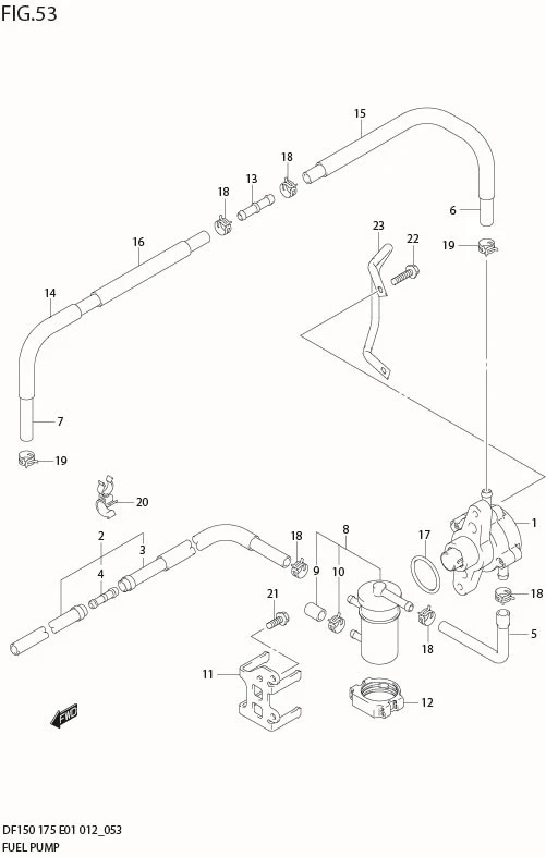 FIG 53  FUEL PUMP (DF175Z E1)