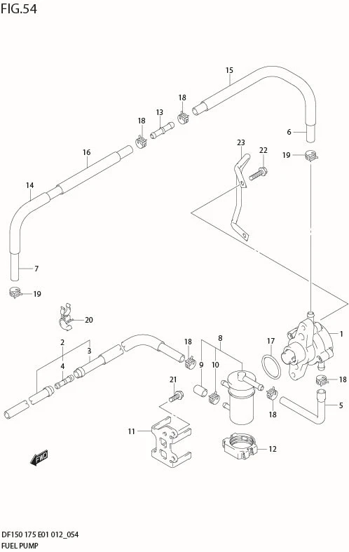 FIG 54  FUEL PUMP (DF175Z E40)
