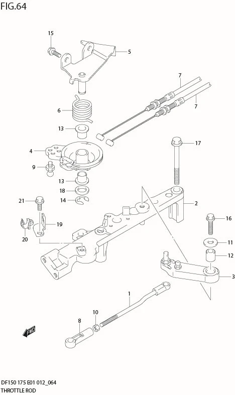 FIG 64  THROTTLE ROD
