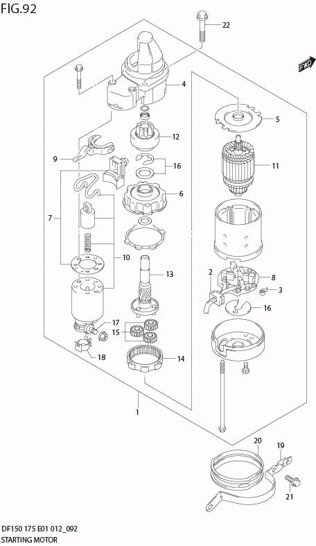 FIG 92  STARTING MOTOR