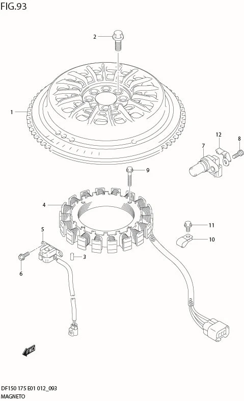 FIG 93  MAGNETO (DF150T E1)