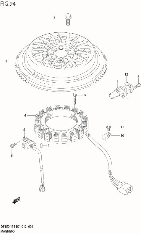 FIG 94  MAGNETO (DF150T E40)