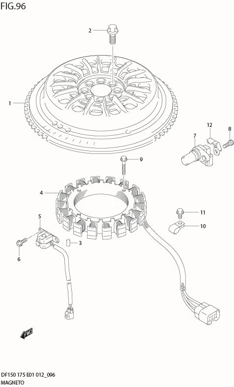FIG 96  MAGNETO (DF150Z E40)
