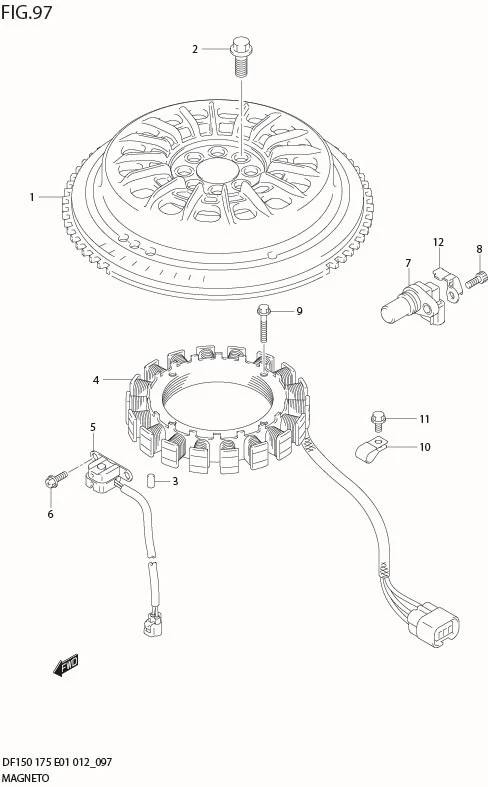 FIG 97  MAGNETO (DF175T E1)