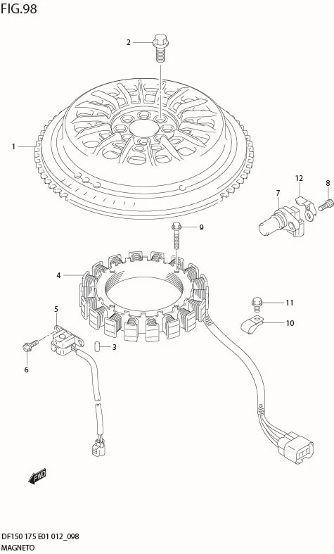 FIG 98  MAGNETO (DF175T E40)