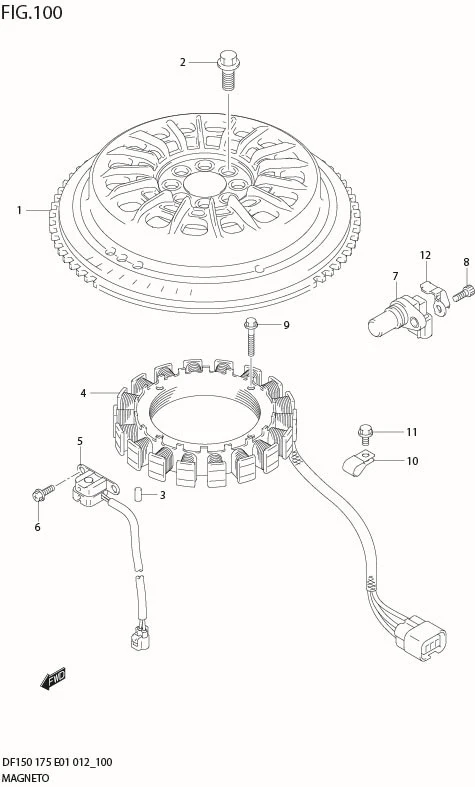 FIG 100 MAGNETO (DF175Z E40)