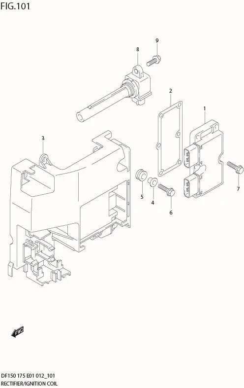 FIG 101 RECTIFIER / IGNITION COIL
