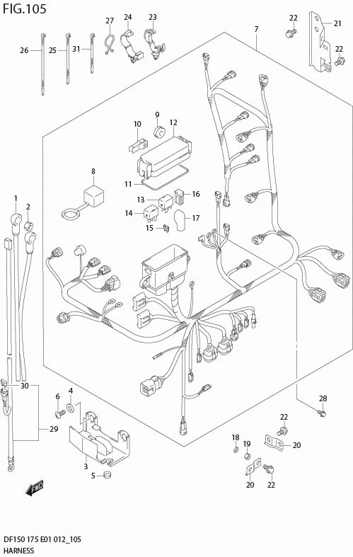 FIG 105 HARNESS (DF150Z E1)