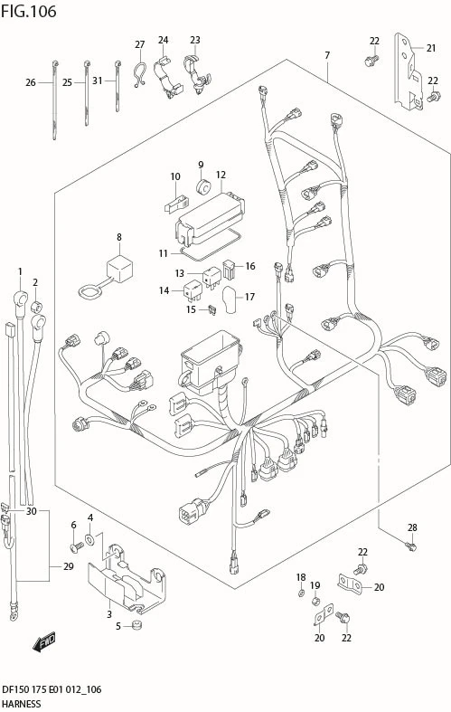 FIG 106 HARNESS (DF150Z E40)