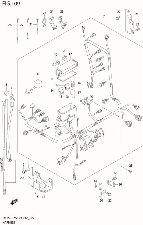 FIG 109 HARNESS (DF175Z E1)
