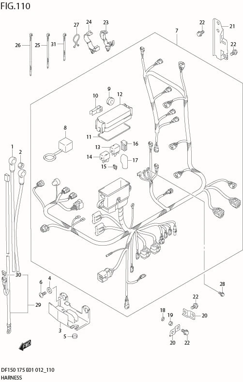 FIG 110 HARNESS (DF175Z E40)