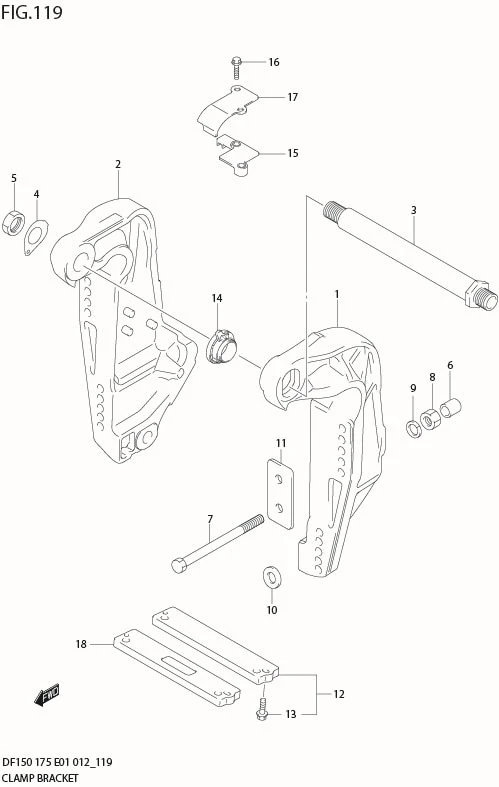 FIG 119 CLAMP BRACKET