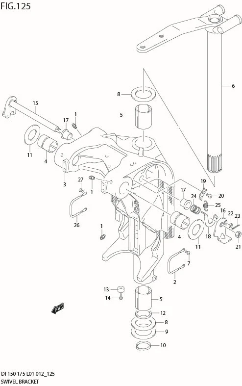 FIG 125 SWIVEL BRACKET (DF175T E40)