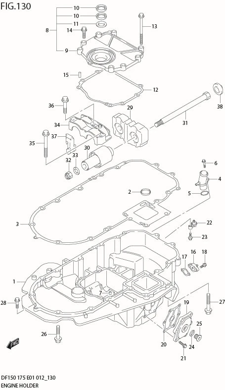 FIG 130 ENGINE HOLDER