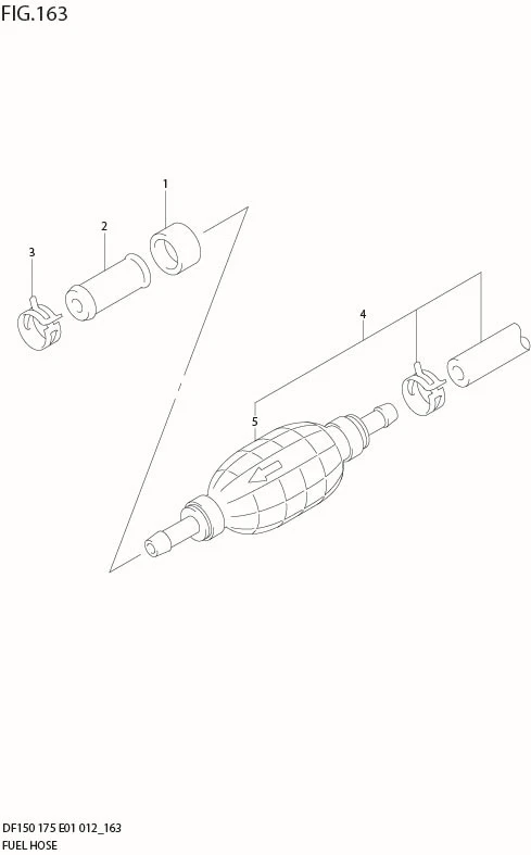 FIG 163 FUEL HOSE (DF150T E40)
