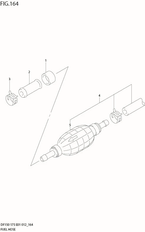 FIG 164 FUEL HOSE (DF150Z E1)