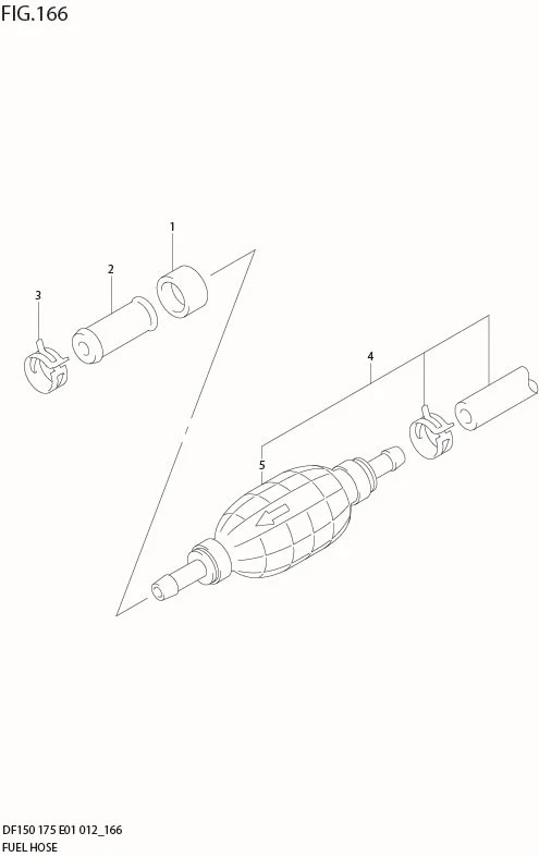 FIG 166 FUEL HOSE (DF175T E1)