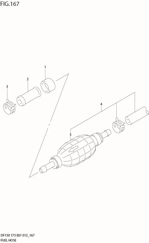 FIG 167 FUEL HOSE (DF175T E40)
