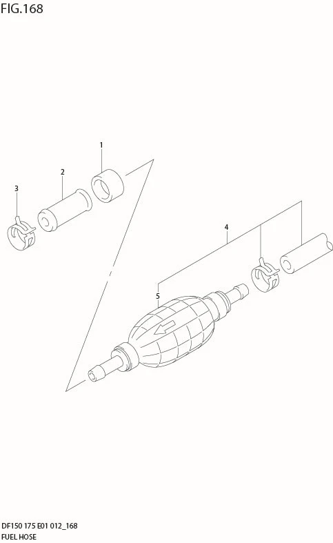 FIG 168 FUEL HOSE (DF175Z E1)