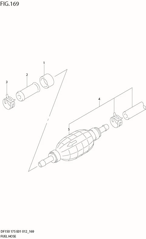 FIG 169 FUEL HOSE (DF175Z E1)