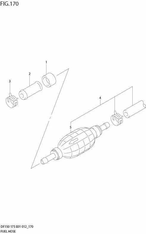 FIG 170 FUEL HOSE (DF175Z E40)